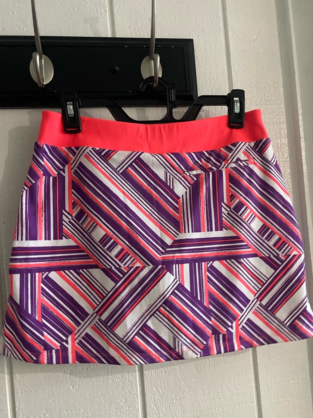 ADIDAS NWT Girl’s Purple & Orange Skort - L - Picture 5 of 8